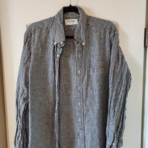 Men's Thom Browne Black and White Checkered Shirt Size 4